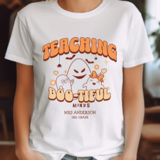 Camiseta Profesor Fantasma Halloween - Enseñando mentes her