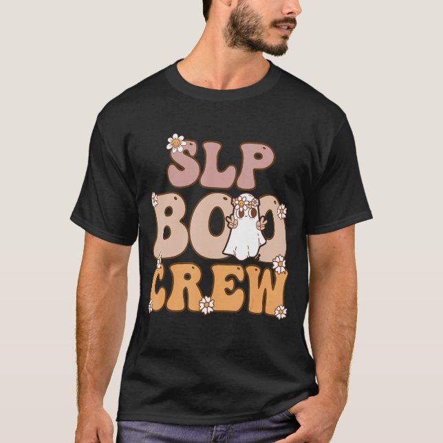 Camiseta Profesor fantasma retro Groovy Halloween (Anverso)