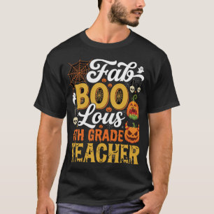 Camiseta Profesor fantástico de Halloween de 4to grado