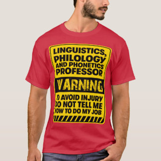 Camiseta Profesor fonético de Filología Lingüística