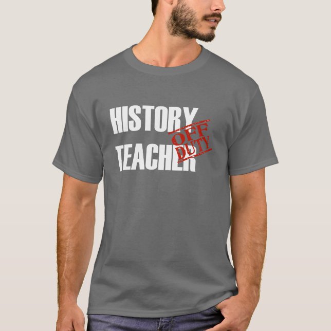 CAMISETA PROFESOR FUERA DE SERVICIO DE LA HISTORIA (Anverso)