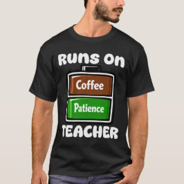 CAMISETA PROFESOR - FUNCIONA CON CAFÉ Y PACIENCIA