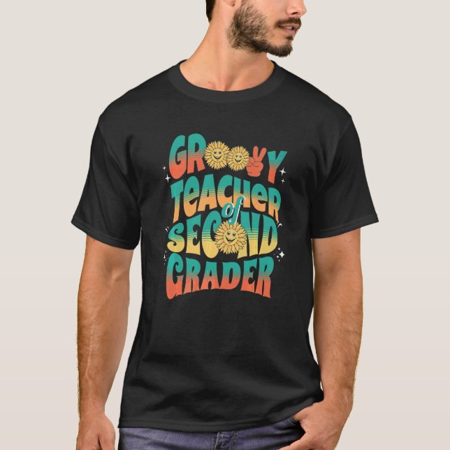 Camiseta Profesor Genial De Segundo Grado Primer Día De Reg (Anverso)