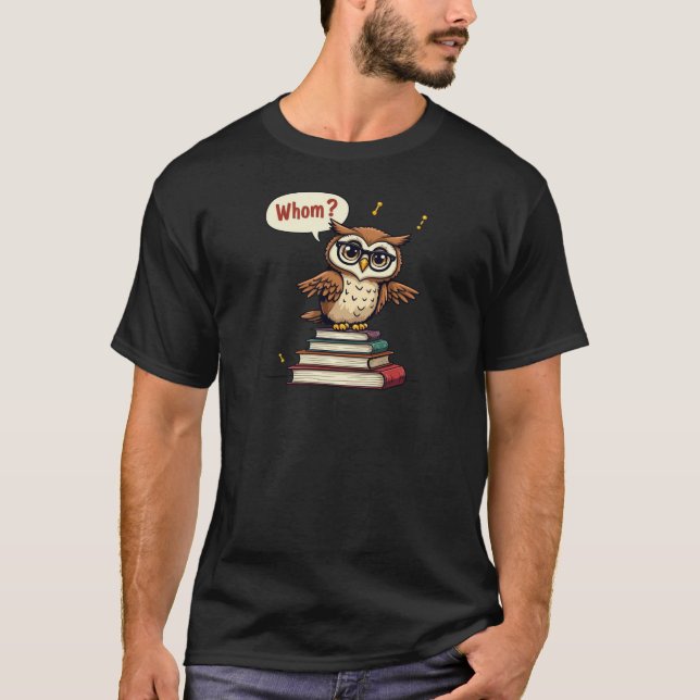 Camiseta Profesor Gramática Gramática Gratuito De Owl (Anverso)