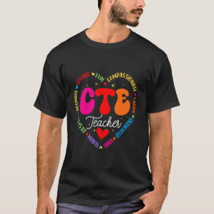 Camiseta Profesor Groovy CTE Divertido De Regreso A La Escu