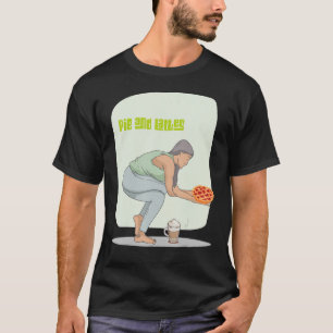 Camiseta Profesor Happy Place Pun Pie y Rótulo Lattes para