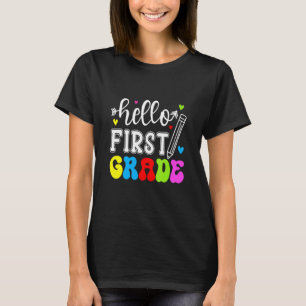Camiseta Profesor Hola Primer Grado Divertido Primer Grado 