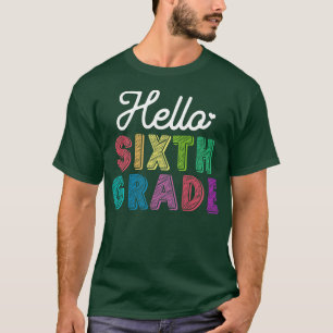 Camiseta Profesor Hola sexto grado