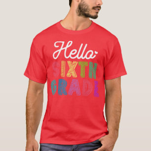 Camiseta Profesor Hola sexto grado