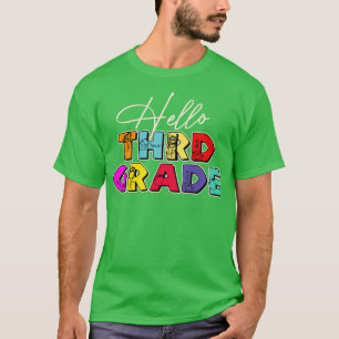 Camiseta Profesor Hola tercer grado
