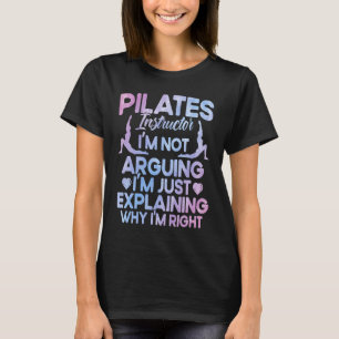 Camiseta Profesor instructor de Pilates explicando por qué 