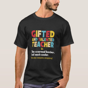 Camiseta Profesor Instructor Educador Y Talentoso De Educa
