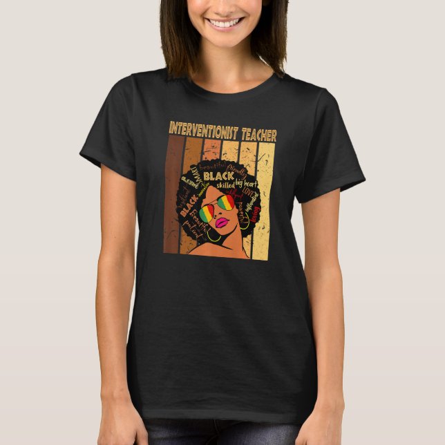 Camiseta Profesor intervencionista de historia negra africa (Anverso)