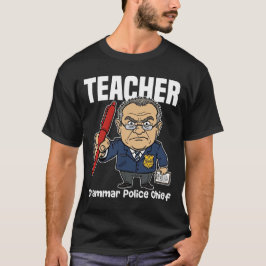 CAMISETA PROFESOR - JEFE DE LA POLICÍA GRAMATICAL