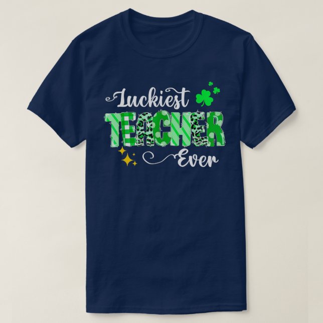 Camiseta Profesor más afortunado de la historia Shamrock (Diseño del anverso)