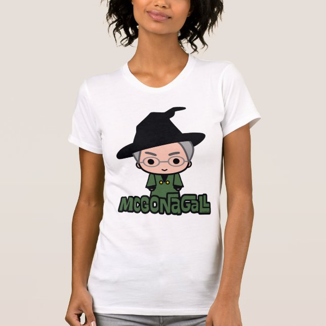 Camiseta Profesor McGonagall Cartoon Character Art (Anverso)