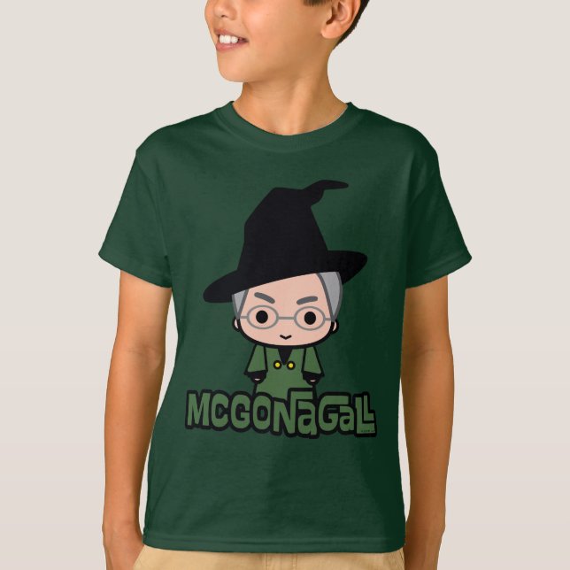 Camiseta Profesor McGonagall Cartoon Character Art (Anverso)