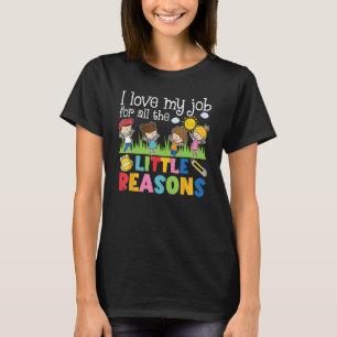 Camiseta Profesor Me Encanta Mi Trabajo Por Todas Las Peque
