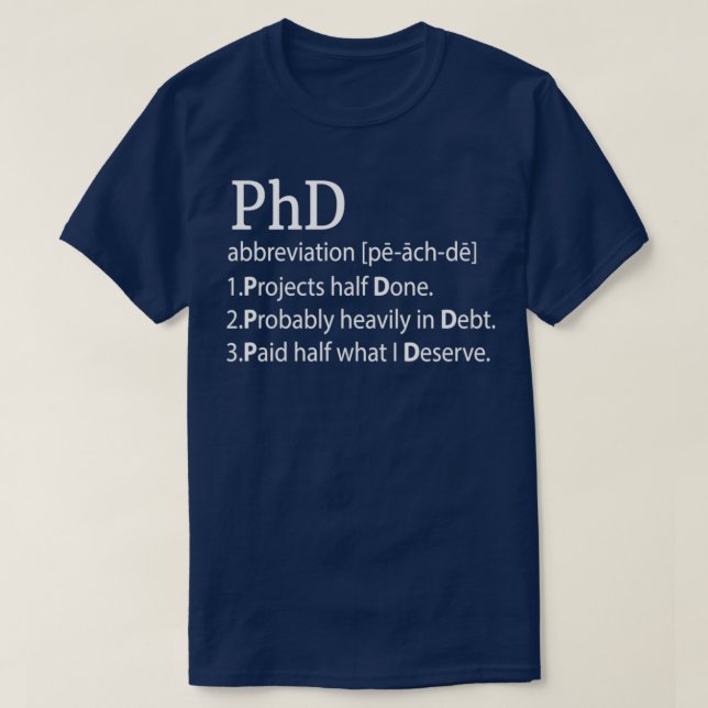 Camiseta Profesor Médica PhD Título de filosofía regalo 3 (Diseño del anverso)