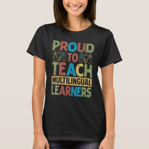 Camiseta Profesor Multilingüe Lingüista Enseñanza de Idioma