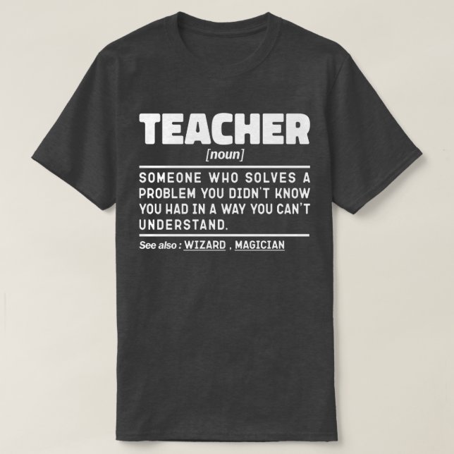 Camiseta Profesor Nuevo instructor de definición Inspirador (Diseño del anverso)