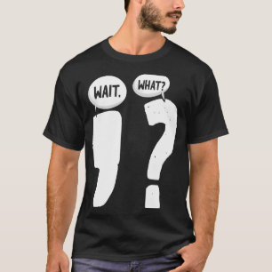 Camiseta Profesor o escritor de puntuación de gramática