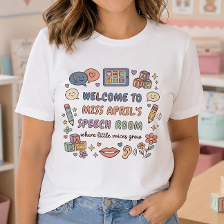 Camiseta Profesor Personalizado de la Sala de Lenguaje SLP