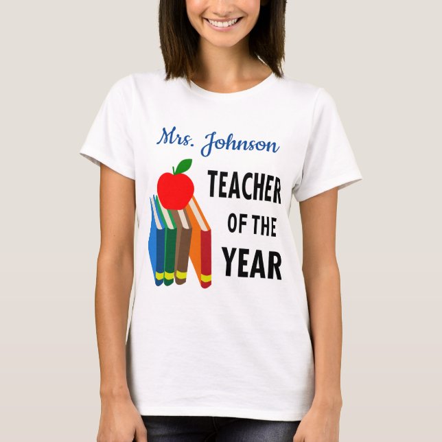 Camiseta Profesor personalizado del año (Anverso)