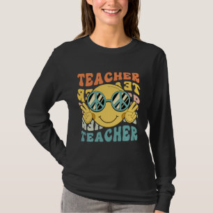 Camiseta Profesor Retro Feliz Sonrisa en la escuela primari