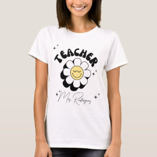 Camiseta Profesor Retro Groovy