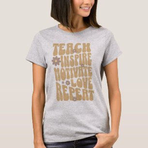 Camiseta Profesor retro personalizado inspira la repetición