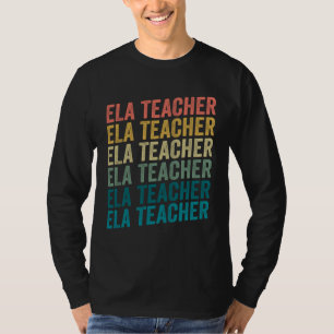 Camiseta Profesor Retro Vintage de ELA para Arte del Lengua
