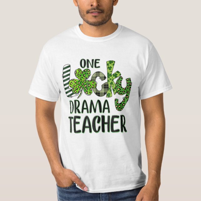 Camiseta Profesor Shamrock de Drama Afortunado (Anverso)