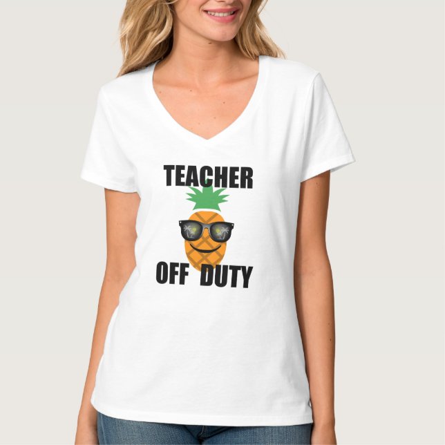 Camiseta Profesor sin cargo de diseño - T-S básica de cuell (Anverso)