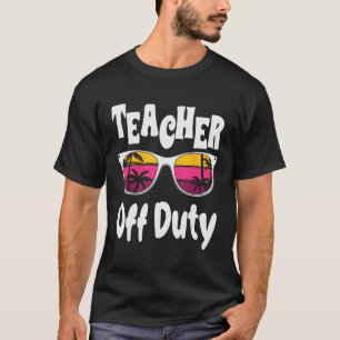 Camiseta Profesor sin servicio Hola lentes de sol arcoiris
