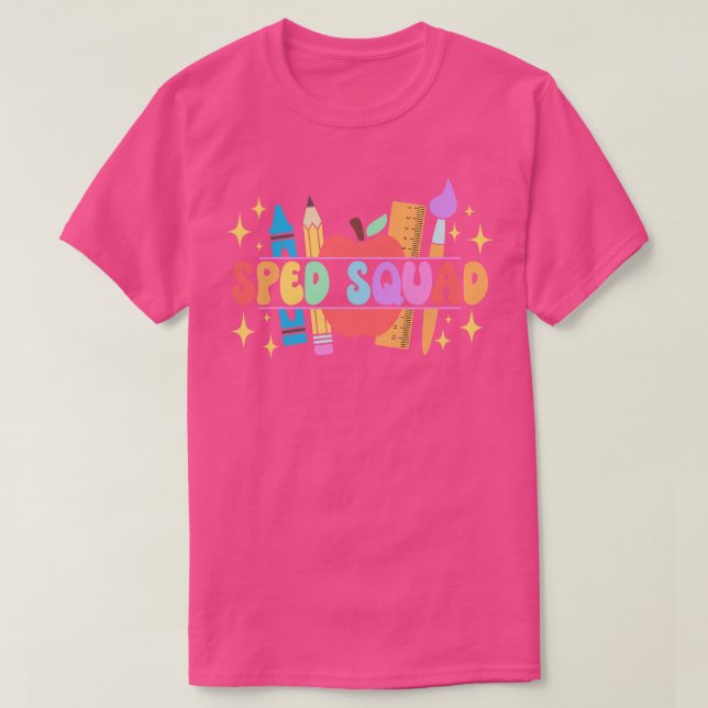 Camiseta Profesor Sped Squad de Educación Especial (Diseño del anverso)