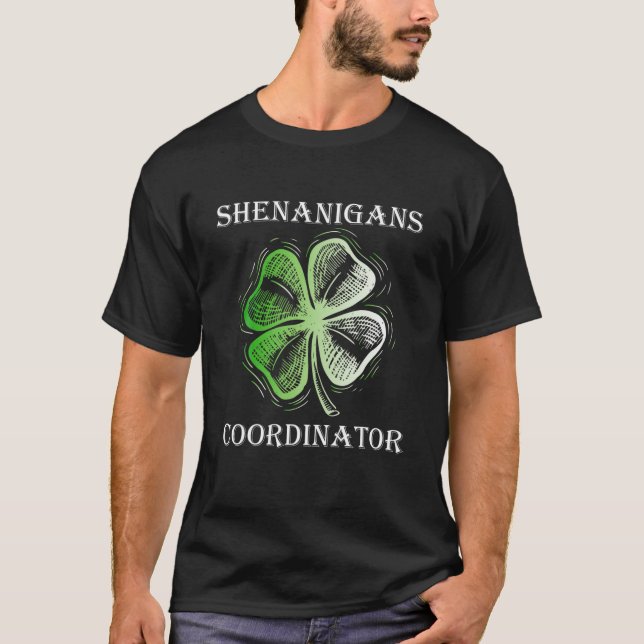Camiseta Profesor St Patricks Day Shenanigans Coordinador (Anverso)
