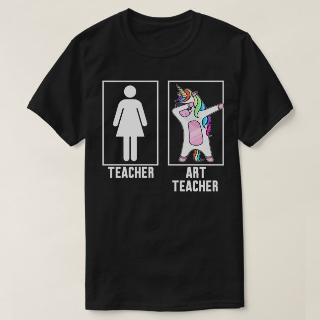 Camiseta Profesor vs. profesor de arte 1 (Diseño del anverso)