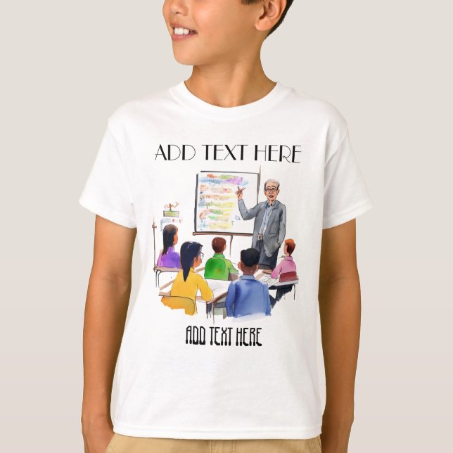 Camiseta Profesor y alumno (Anverso)