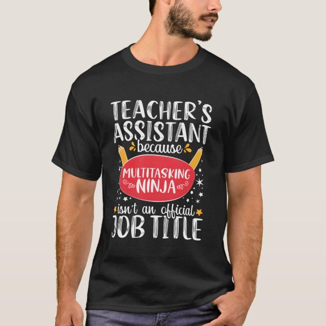 Camiseta Profesora Auxiliar Escuela de Enseñanza Ninja Appr (Anverso)