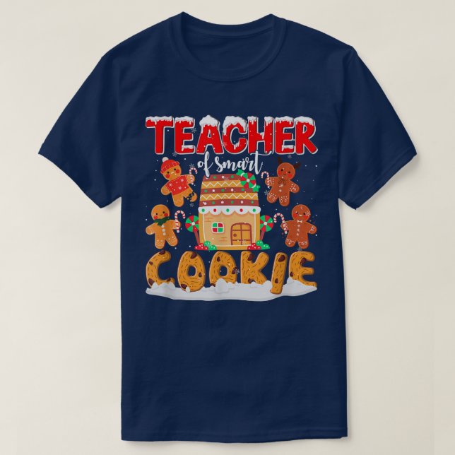 Camiseta Profesora Cuta De Cookies Inteligentes Hombres Mae (Diseño del anverso)