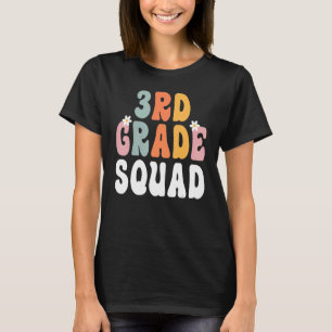 Camiseta Profesora de 3er grado Retro Groovy feliz primer d