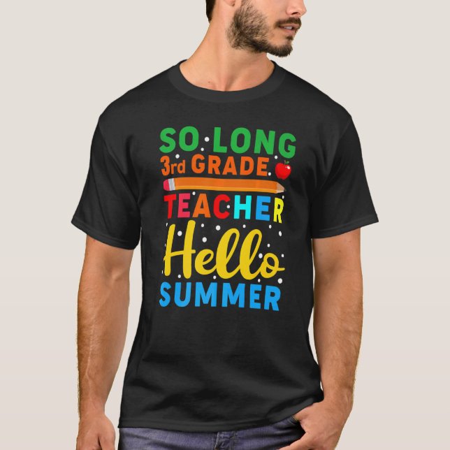 Camiseta Profesora de 3er grado y docente de verano (Anverso)