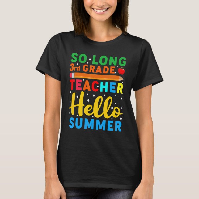 Camiseta Profesora de 3er grado y docente de verano (Anverso)