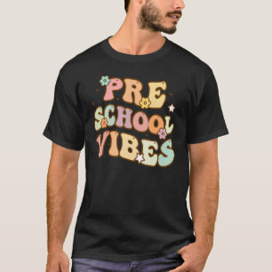 Camiseta Profesora de 5º curso de Vibes Preescolares Retro