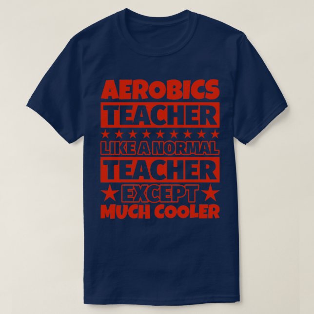 Camiseta Profesora de Aerobic Excepto Mucho Más Frío (Diseño del anverso)