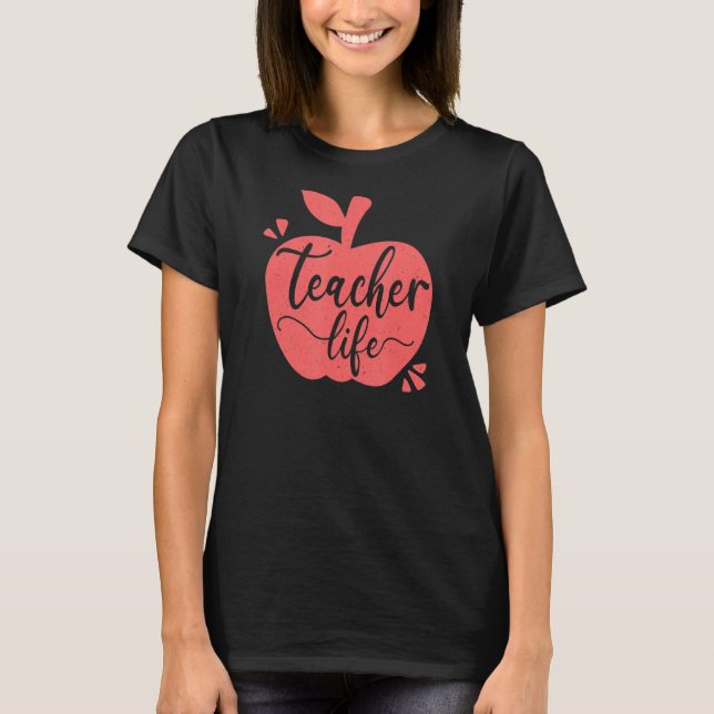 Camiseta Profesora de Apple Cute Teacher (Anverso)