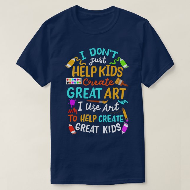 Camiseta Profesora de Arte Artista (Diseño del anverso)