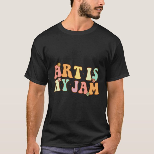 Camiseta Profesora de arte - El arte es mi mermelada (Anverso)
