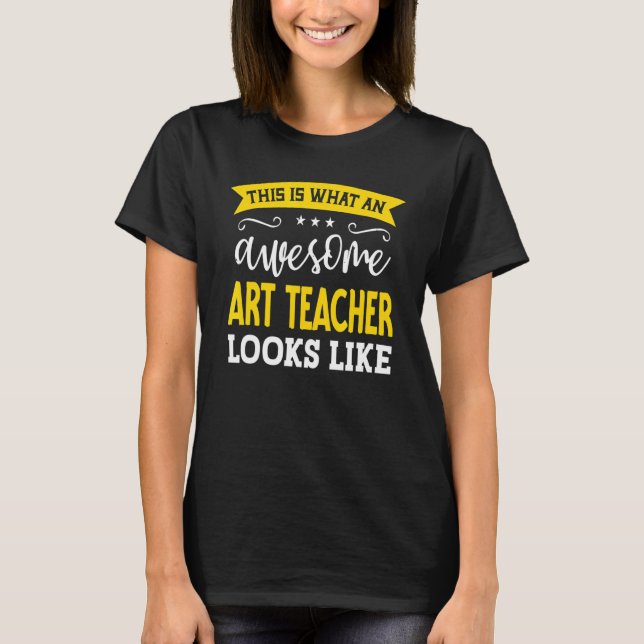 Camiseta Profesora de Arte Título Empleado Funny Worker Art (Anverso)